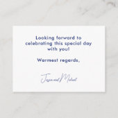 大人だけの結婚コーンフラワーの夢想 エンクロージャーカード (裏面)