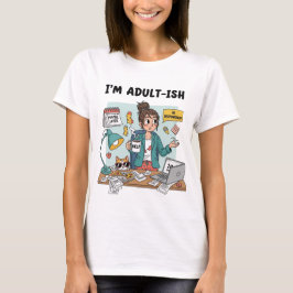 大人っぽいけど微妙に違う - 面白い怠け者グッズ Tシャツ