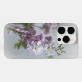 大人っぽいピンクの花 カスタムiPhoneケース Case-Mate iPhoneケース (裏面 (横))
