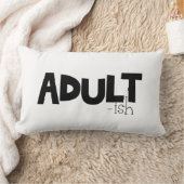 大人っぽいブラック&ホワイトおもしろい引用文ことわざ ランバークッション (ブランケット)