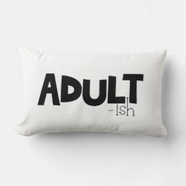 大人っぽいブラック&ホワイトおもしろい引用文ことわざ ランバークッション