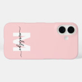 大人っぽいモノグラムのイニシャル Case-Mate iPhoneケース (裏面 (横))