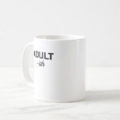 大人っぽい大人の皮肉 コーヒーマグカップ (正面左)