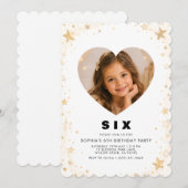 大人っぽい子供の誕生日パーティーの招待状 招待状 (正面/裏面)
