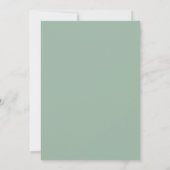 大人っぽい花柄フレーム ピンク グリーン 42歳の誕生日 招待状 (裏面)