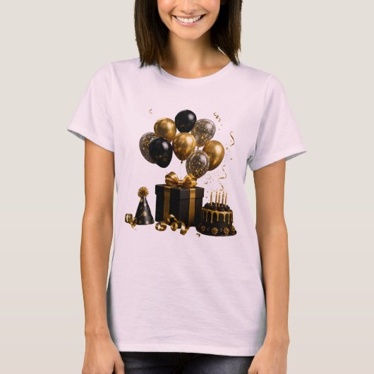 大人っぽい誕生日パーティーTシャツ Tシャツ (正面)