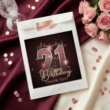 大人っぽい21歳の誕生日パーティー ローズゴールド ブラック 高級感