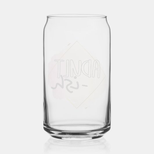 大人っぽい ガラス缶 (裏面)