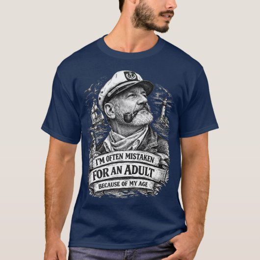 大人っぽいTシャツと間違えられることが多いです Tシャツ (正面)