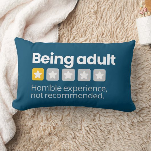 大人であること ランバークッション (ブランケット)