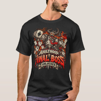大人としてのファイナルボス解放デーモン Tシャツ