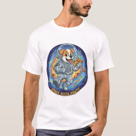 大人とティーンのための面白い宇宙ピザパーティTシャツ Tシャツ