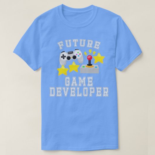 大人と子供のための未来のゲームデベロッパーの衣装 Tシャツ (デザイン正面)