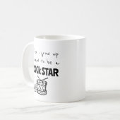 大人になったらロックスターのコーヒーマグ コーヒーマグカップ (正面左)