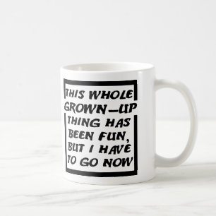 大人になったら行かなきゃ Funny Mug コーヒーマグカップ