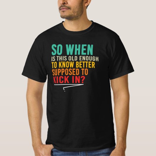 大人になってもヘタレな私たちへ 面白Tシャツ Tシャツ (正面)