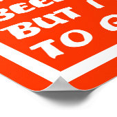 大人になってポスターおもしろいサインを出す ポスター (角)