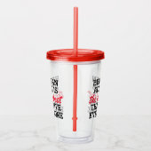 大人になることは私がやった最も恐ろしいことだ アクリルタンブラー (右)