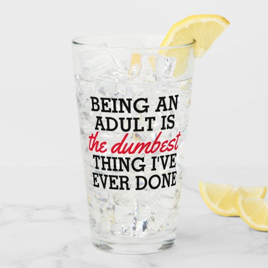 大人になることは私がやった最も恐ろしいことだ タンブラーグラス (アイス裏面)
