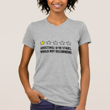 大人になること0/10点 楽しいグラフィックTシャツ