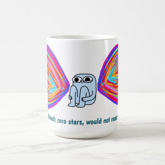 大人になるって大変だね（マグカップ） コーヒーマグカップ (中央)