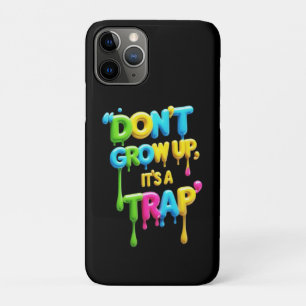 大人になるな、それは罠 楽しい格言Tシャツ iPhone 11 PROケース
