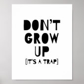 大人になるな トラップだよ プリント, 産児室の装飾 ポスター (正面)
