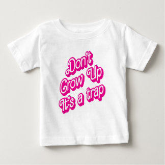"大人になるな、罠だ" 子供Tシャツ ベビーTシャツ
