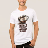 大人になるのが大変な人のためのコーヒーハモア トライブレンドTシャツ (正面)