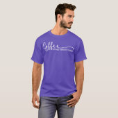 大人になるのが難しいからコーヒーを飲む Quote 友達 Tシャツ (正面フル)