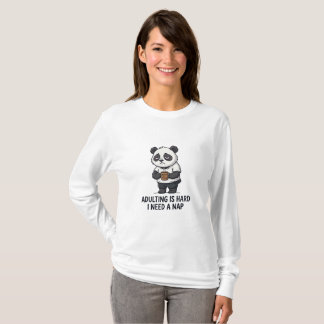 大人になるのは大変です。昼寝が必要です 長袖シャツ Tシャツ