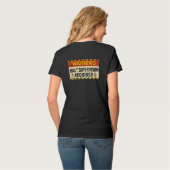 大人による監視Tシャツ（女性用） Tシャツ (裏面フル)