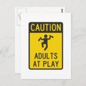 大人に注意遊 ポストカード (正面/裏面)