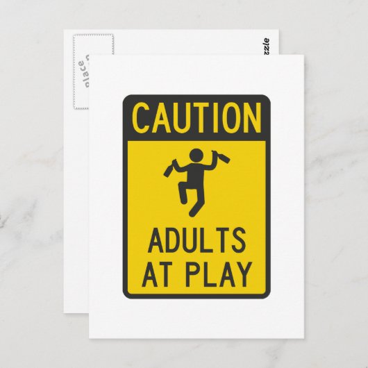 大人に注意遊 ポストカード (正面/裏面)