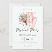 大人のお泊りパーティー ワイルドフラワー 30歳の誕生日 招待状 (正面)