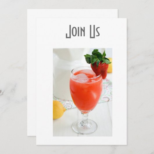 大人のお祝い招待状 招待状 (正面/裏面)