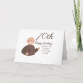 大人のためのクラシックな誕生日カード サンキューカード (正面)