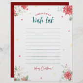 大人のためのクリスマスの願いリスト (正面/裏面)