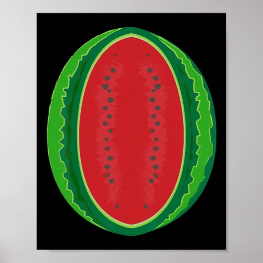 大人のためのスイカの衣装ハロウィンメロン果実 ポスター (正面)