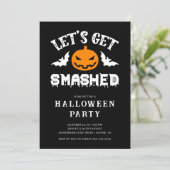 大人のためのハロウィンパーティー招待状 レッツ ゲット スマッシュ 招待状 (スタンド正面)