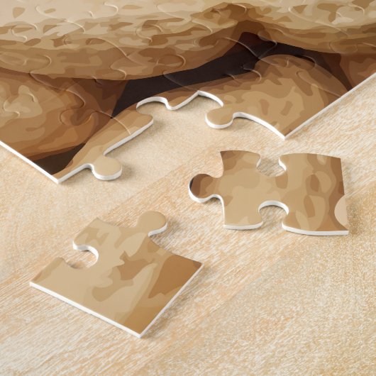 大人のための挑戦的なピーナッツ柄パズル ジグソーパズル (側面)