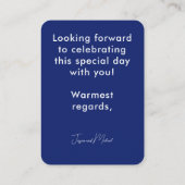 大人のみコーンフラワーの空想 エンクロージャーカード (裏面)