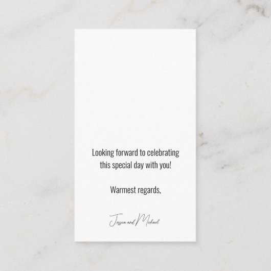 大人のみ💍ミニマルエレガントリスト エンクロージャーカード (裏面)