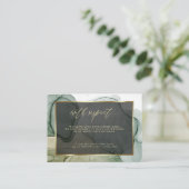 大人のみ依頼　アースリーなグリーン液体抽象  エンクロージャーカード (スタンド正面)