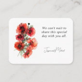 大人のみ結婚の緋色の花弁セレナーデ エンクロージャーカード (裏面)