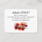 大人のみ結婚の緋色の花弁セレナーデ エンクロージャーカード (正面)