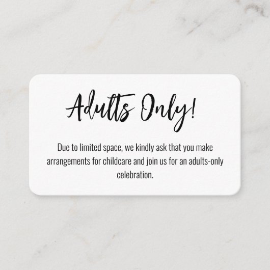 大人のみ！💍ミニマルエレガントリスト エンクロージャーカード (正面)