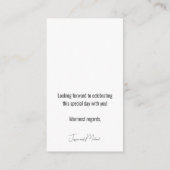 大人のみ💍 ミニマル エレガント エンクロージャーカード (裏面)