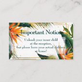 大人のみ!極楽至福の鳥 エンクロージャーカード (正面)