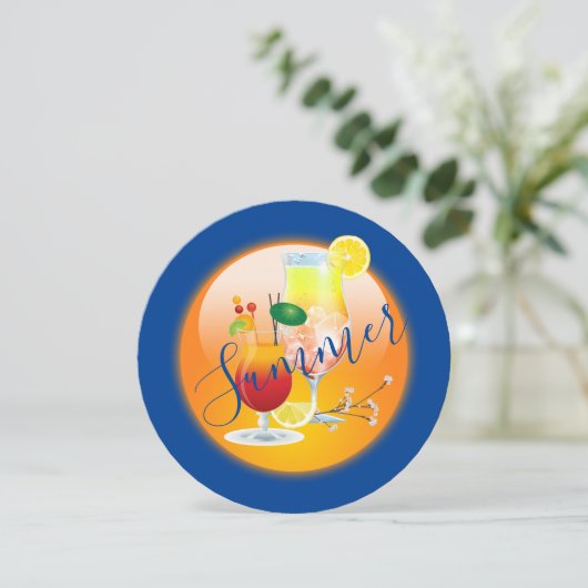 大人のカクテル夏の熱帯ハワイパーティー 招待状 (スタンド正面)